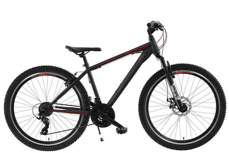 ROWER KANDS BATTLE RAMA 14" KOŁA 26" GRAFITOWY CZERWONY POŁYSK