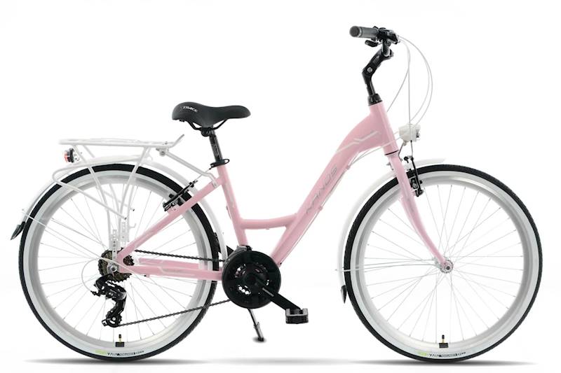 ROWER KANDS VENUS RAMA 17" KOŁA 26" RÓŻOWY BIAŁY MAT