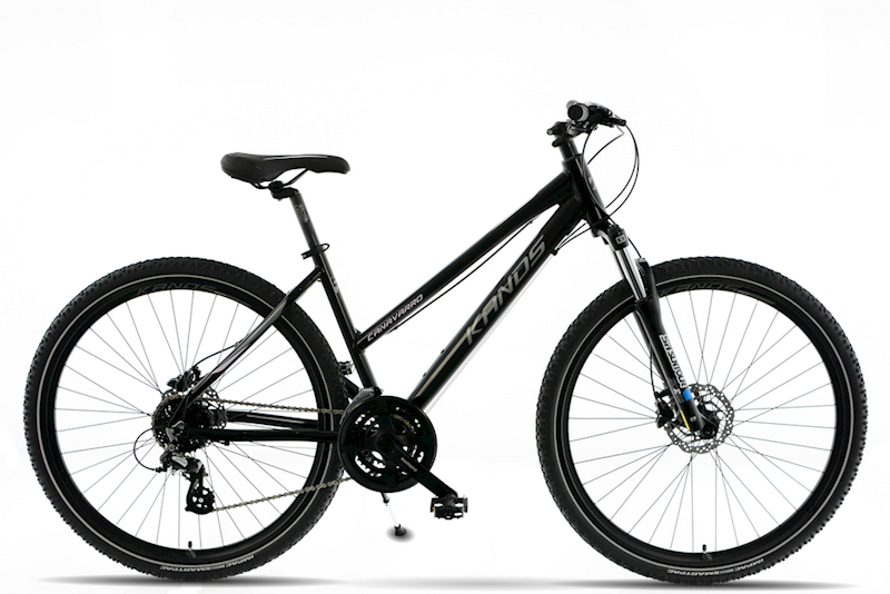 ROWER KANDS CANAVARO RAMA 19" KOŁA 28" CZARNY RÓŻOWY POŁYSK