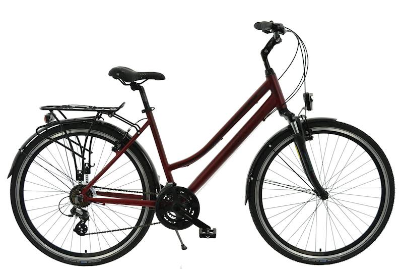 ROWER KANDS TRAVEL-X RAMA 17" KOŁA 28" BORDOWY MAT