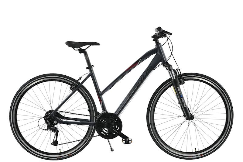 ROWER KANDS CROSS LINE 1100 RAMA 19" KOŁA 28" GRAFITOWY BORDOWY POŁYSK