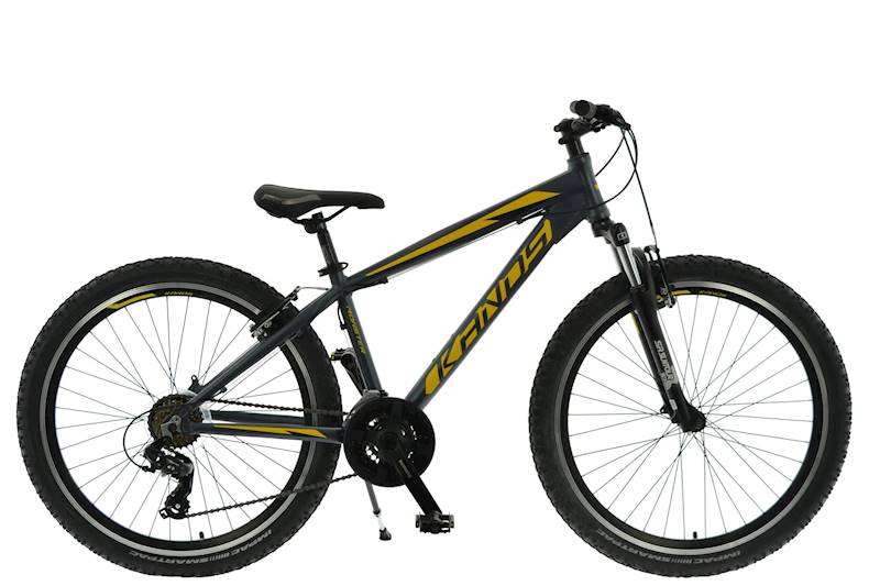 ROWER KANDS MONSTER RAMA 14,5" KOŁA 26" GRAFITOWY ŻÓŁTY MAT