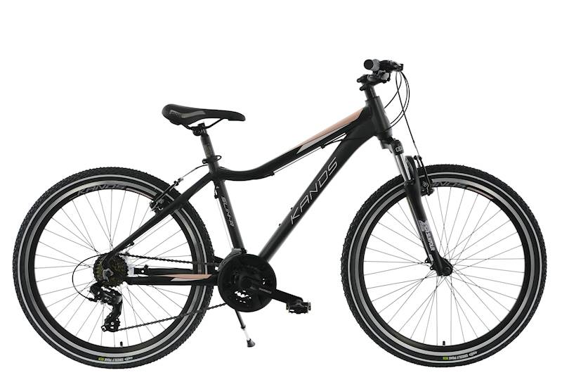 ROWER KANDS SLIM-R RAMA 18" KOŁA 26" CZARNY RÓŻOWY MAT