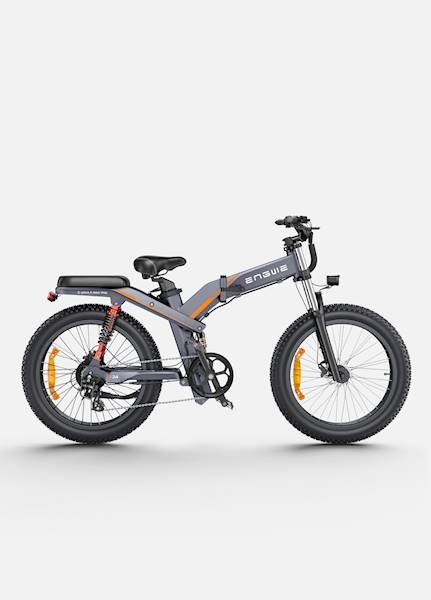 ROWER ENGWE X24 RAMA 22" KOŁA 24" 1000W SZARY POMARAŃCZOWY (29,2AH)