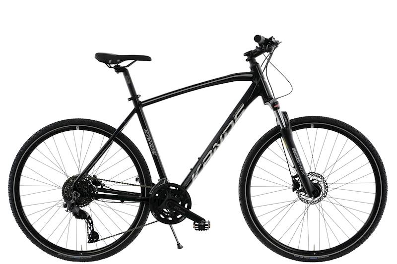 ROWER KANDS AVANGARDE RAMA 19" KOŁA 28" CZARNY SREBRNY POŁYSK