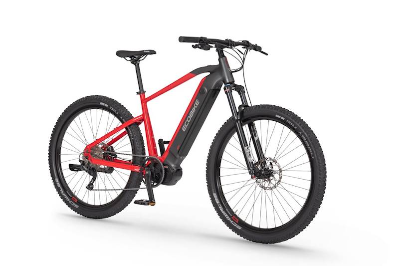 ROWER ECOBIKE RX500 RAMA 21" KOŁA 29" CZERWONY GRAFITOWY (17,5AH)