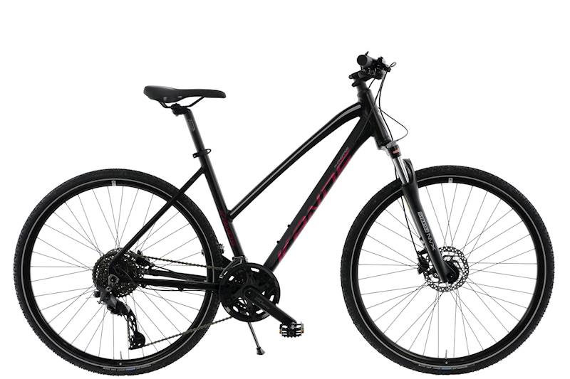 ROWER KANDS AVANGARDE RAMA 19" KOŁA 28" CZARNY RÓŻOWY MAT