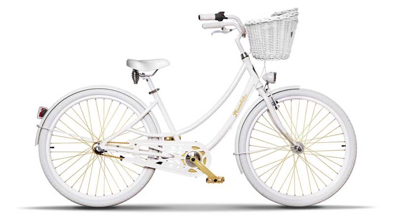 PLUMBIKE DONATELLA (CARTIE) KOŁA 28" BIAŁY ZŁOTY