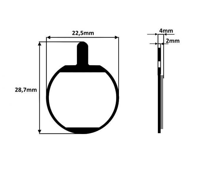 KLOCKI HAMULCOWE TARCZOWE WILMAT PARTS (AWR0232)