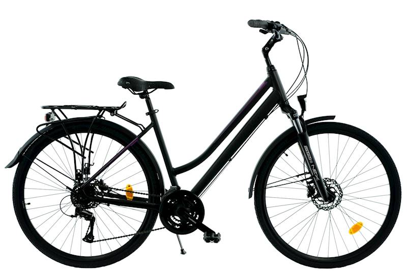 ROWER KANDS VERSO V1 RAMA 17" KOŁA 28" GRAFITOWY FIOLETOWY 