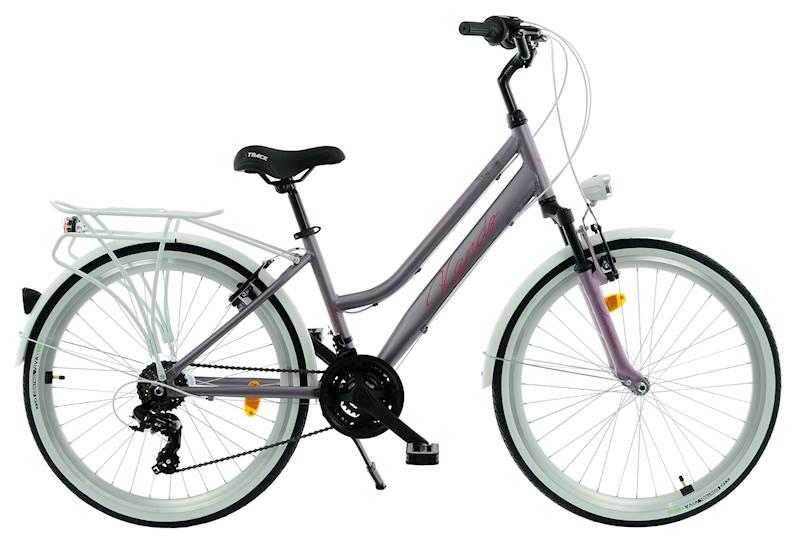 ROWER KANDS AURELIA RAMA 15" KOŁA 26" FIOLETOWY BIAŁY