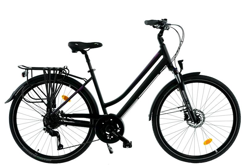 ROWER KANDS VERSO V2 RAMA 19" KOŁA 28" GRAFITOWY FIOLETOWY