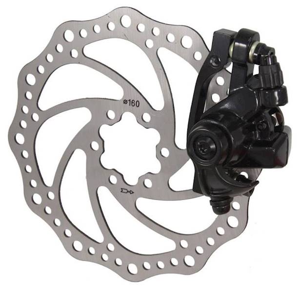 ZACISK HAMULCOWY DM33R TARCZOWY MECH TYŁ TARCZA 6 ŚRUB 160MM CZARNY