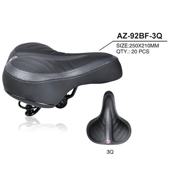 SIODŁO JET SELLE CITY 250X210MM SPRĘŻYNY CZARNE
