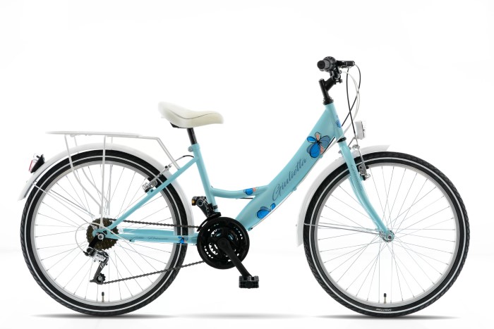 ROWER KANDS LAGUNA GIULIETTA RAMA 14" KOŁA 24" NIEBIESKI BIAŁY MAT