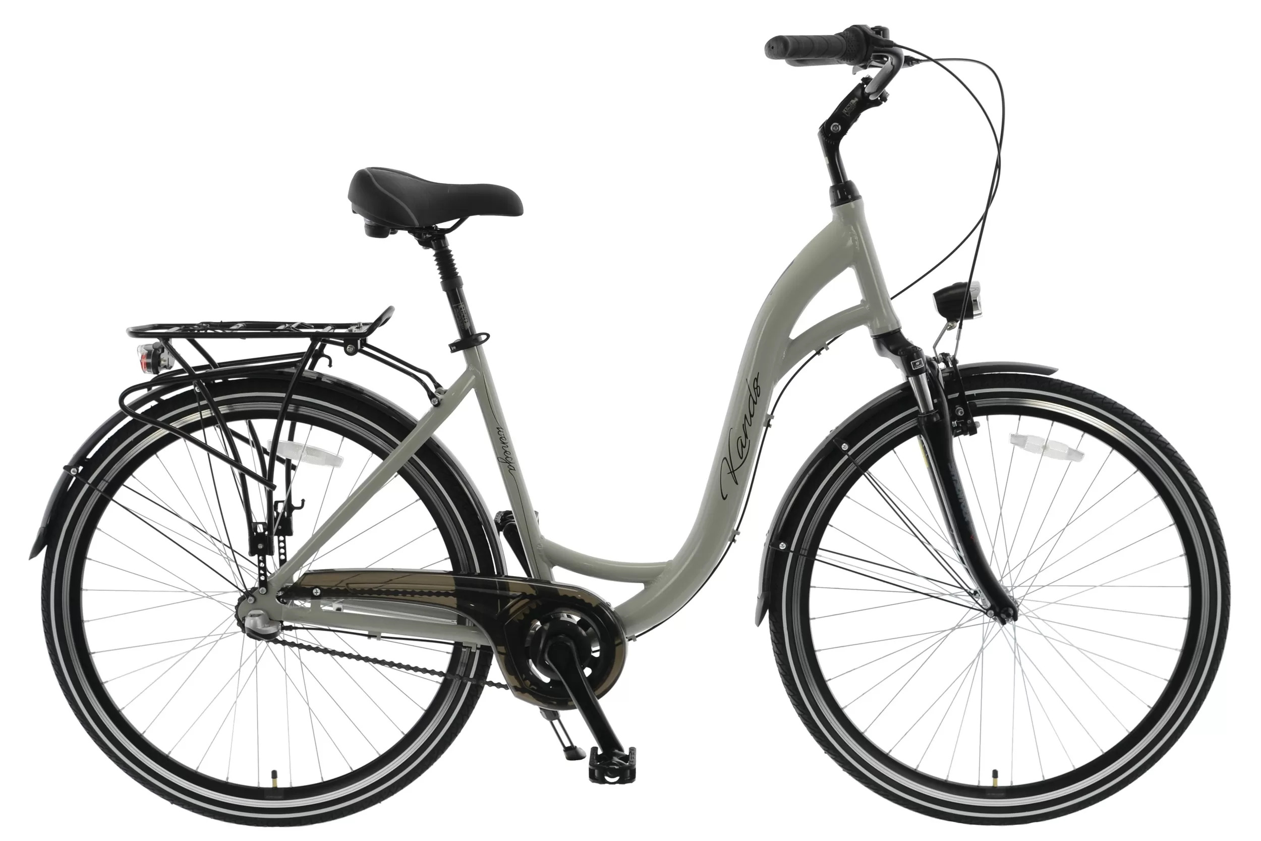 ROWER KANDS WENECJA RAMA 17" KOŁA 28" BEŻOWY POŁYSK