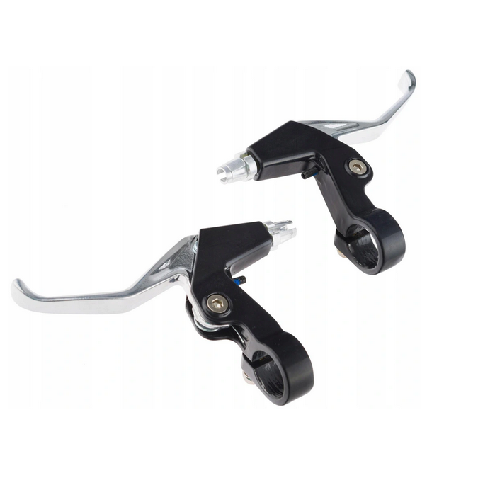 DŹWIGNIA HAMULCA ALU VBL-610A CZARNO SREBRNA