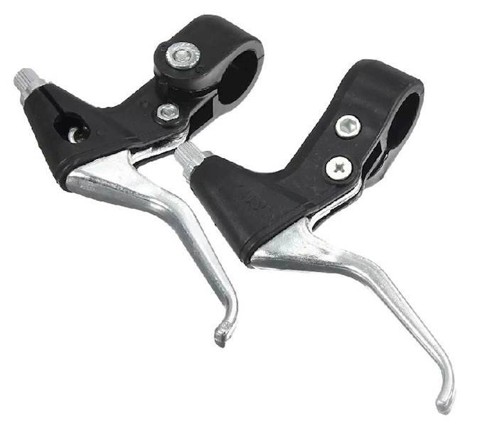 DŹWIGNIA HAMULCA BL-208 KPL CZARNA SREBRNA