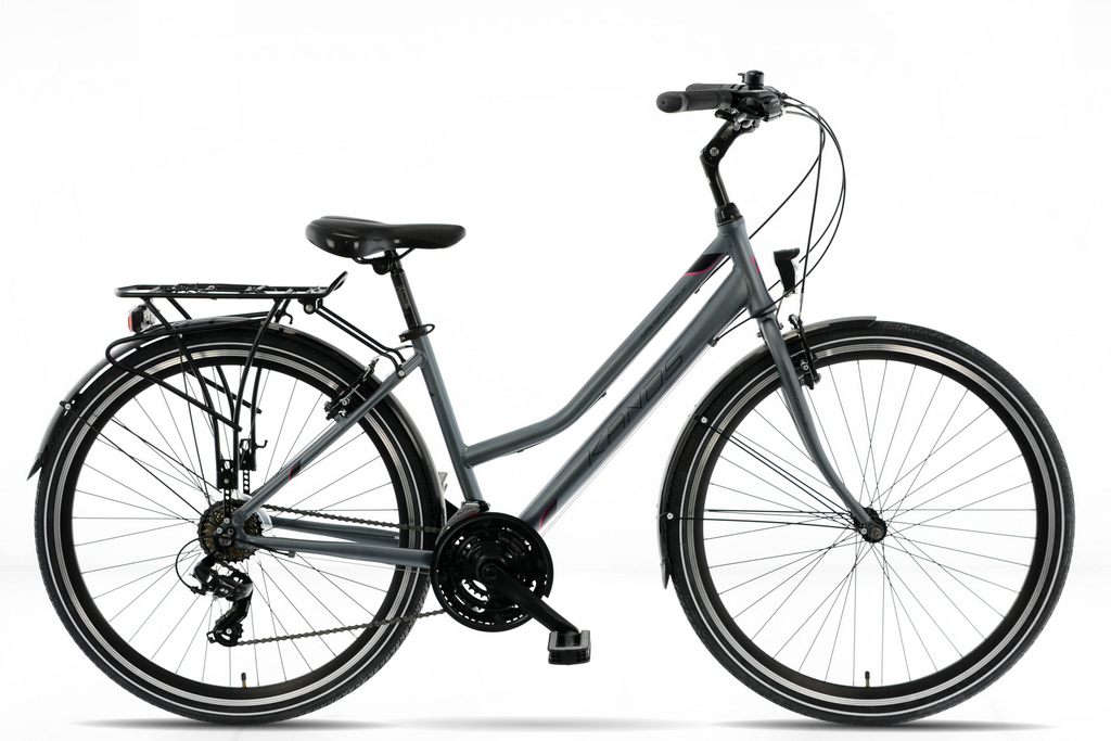 ROWER KANDS NAVIGATOR-X RAMA 19" KOŁA 28" GRAFITOWY RÓŻOWY MAT