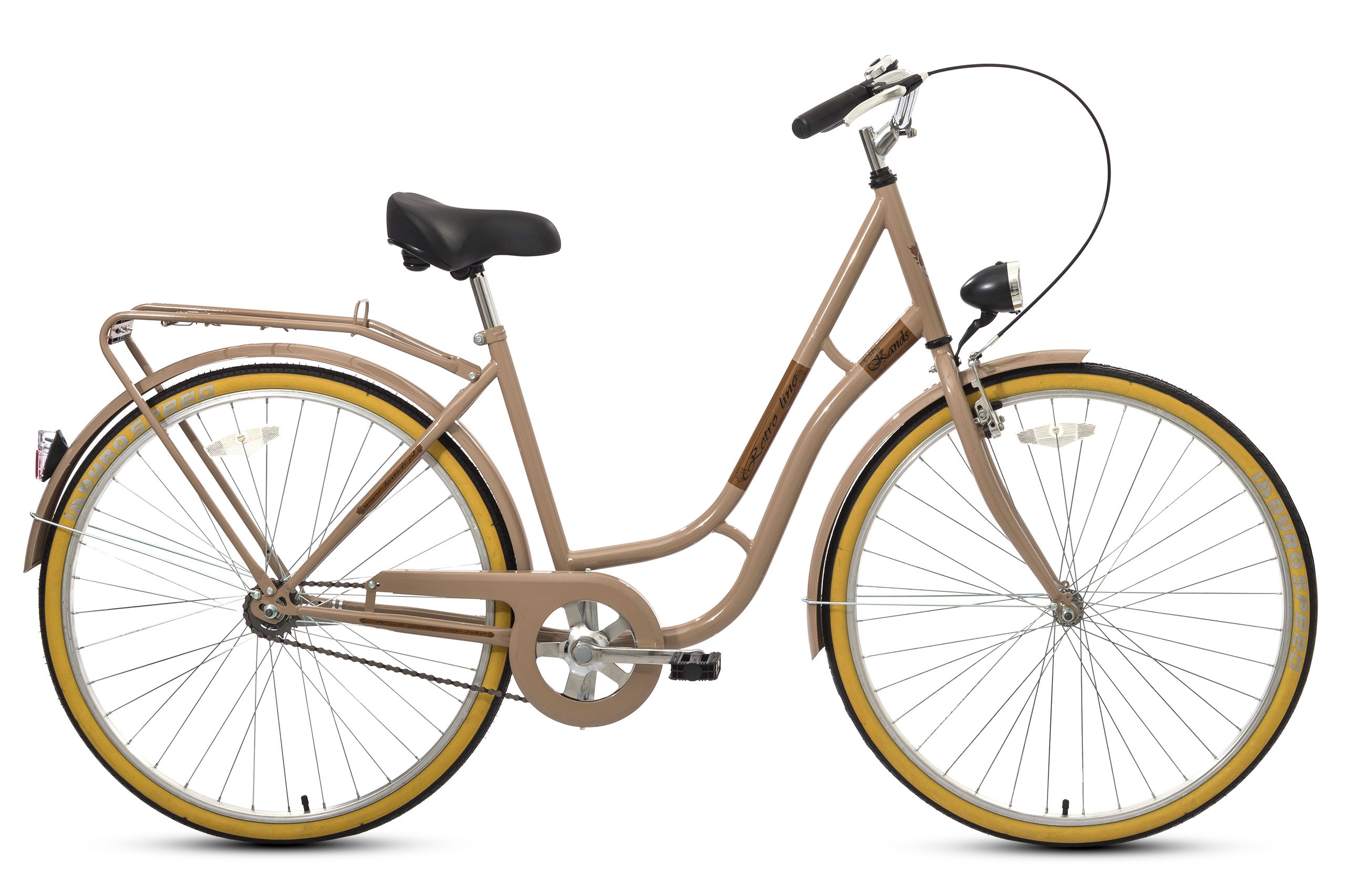 ROWER KANDS RETRO LINE RAMA 18,5" KOŁA 28" BEŻOWY POŁYSK