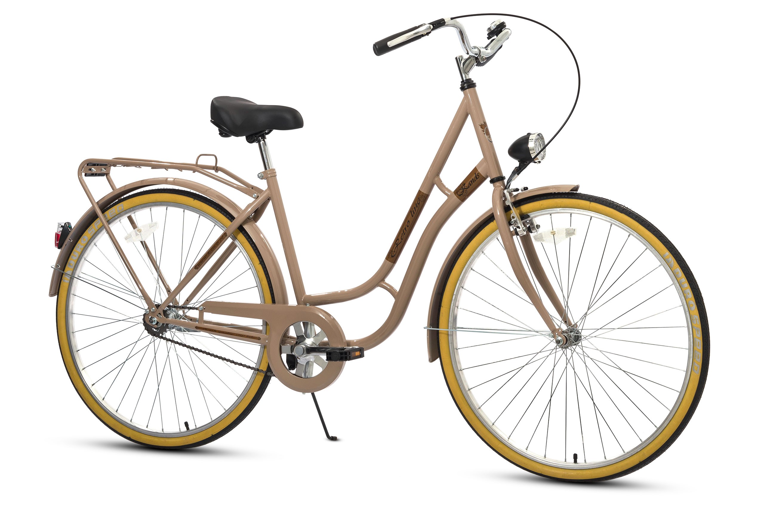 ROWER KANDS RETRO LINE RAMA 18,5" KOŁA 28" BEŻOWY POŁYSK