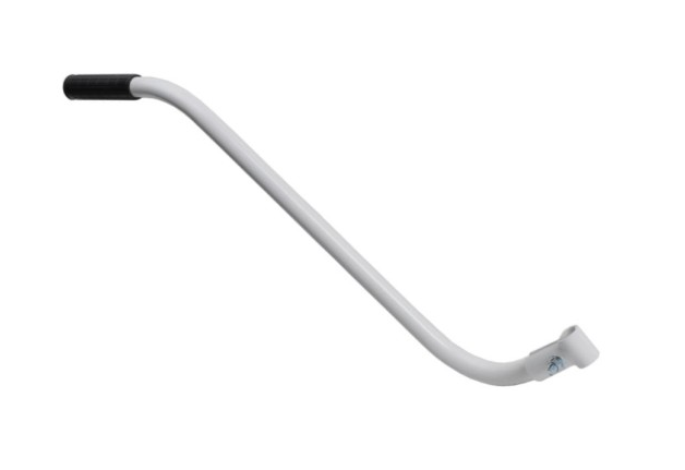 PROWADNIK / UCHWYT DO PROWADZENIA ROWERKA 640MM BIAŁY NA ŚRUBĘ