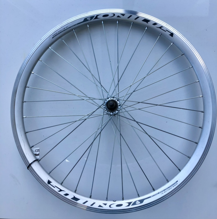 KOŁO ONILUS NENA 24" TYŁ VB WOLNOBIEG SREBRNE