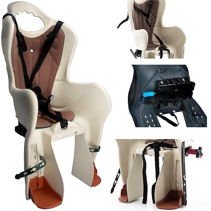 FOTELIK ROWEROWY ELIBAS (92070723) BEŻOWY