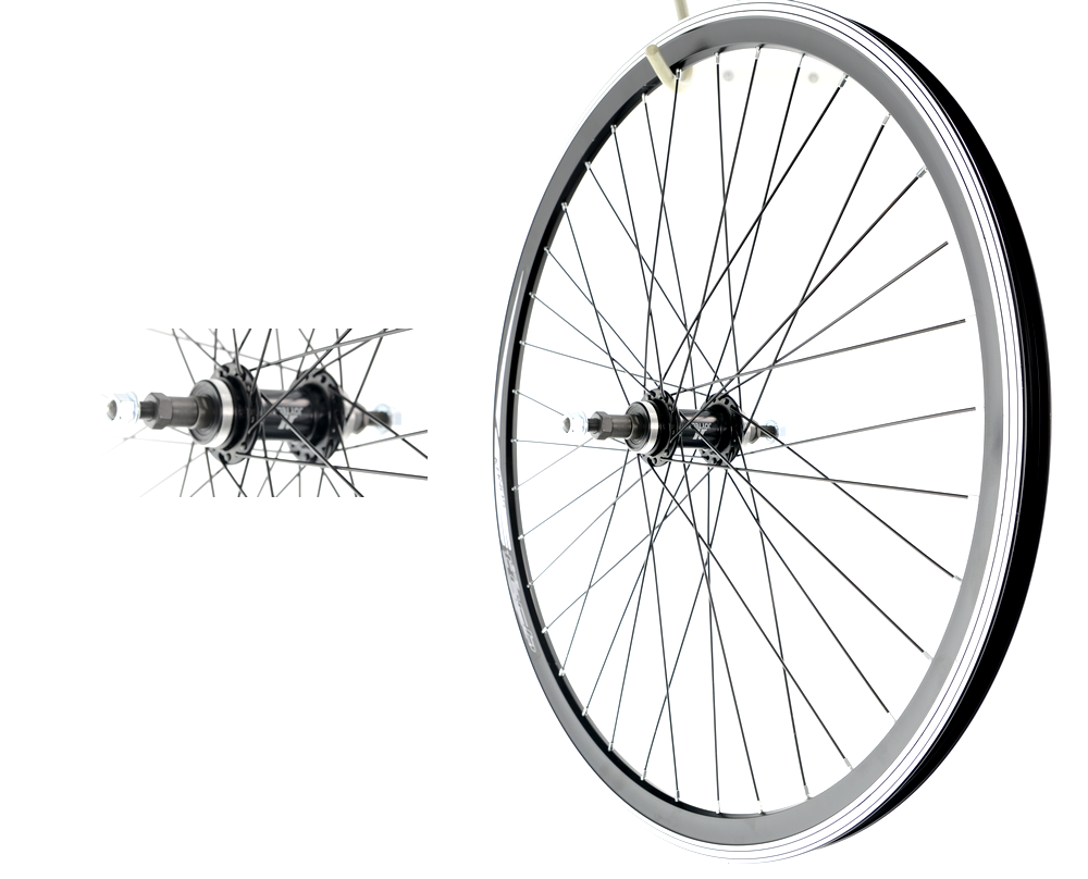 KOŁO KANDS (JY-D854) 26" TYŁ TARCZA WOLNOBIEG CZARNE