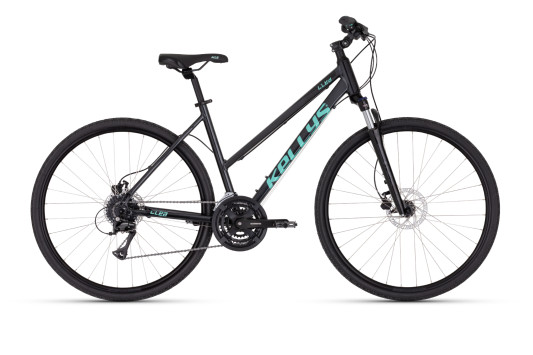 ROWER KELLYS CLEA 90 RAMA S KOŁA 28" CZARNY TURKUSOWY