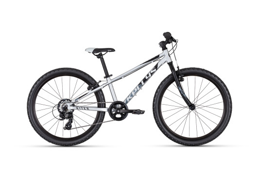 ROWER KELLYS KITER 30 RAMA 11" KOŁA 24" SREBRNY