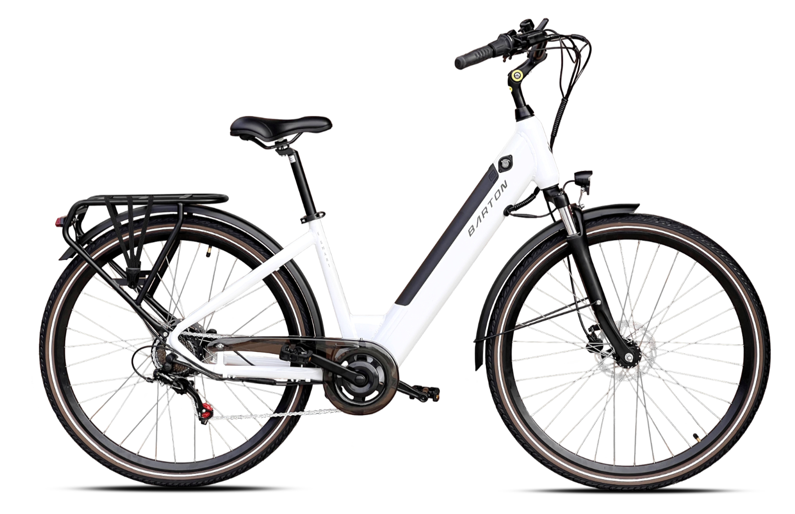 ROWER BARTON E-SMART RAMA 17" KOŁA 28" BIAŁY (14,5AH)