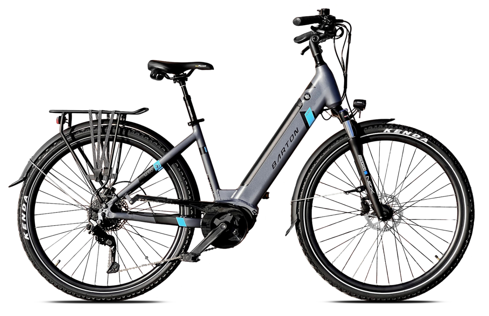 ROWER BARTON M60 RAMA 17" KOŁA 28" GRAFITOWY (15AH)