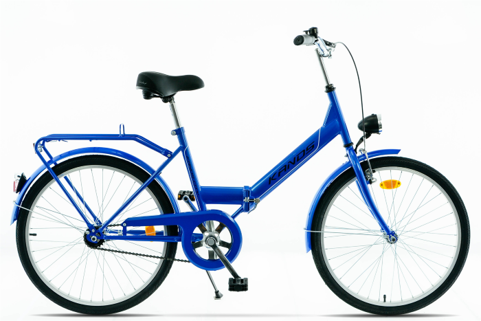 ROWER KANDS FOLDING RAMA 16" KOŁA 24" NIEBIESKI