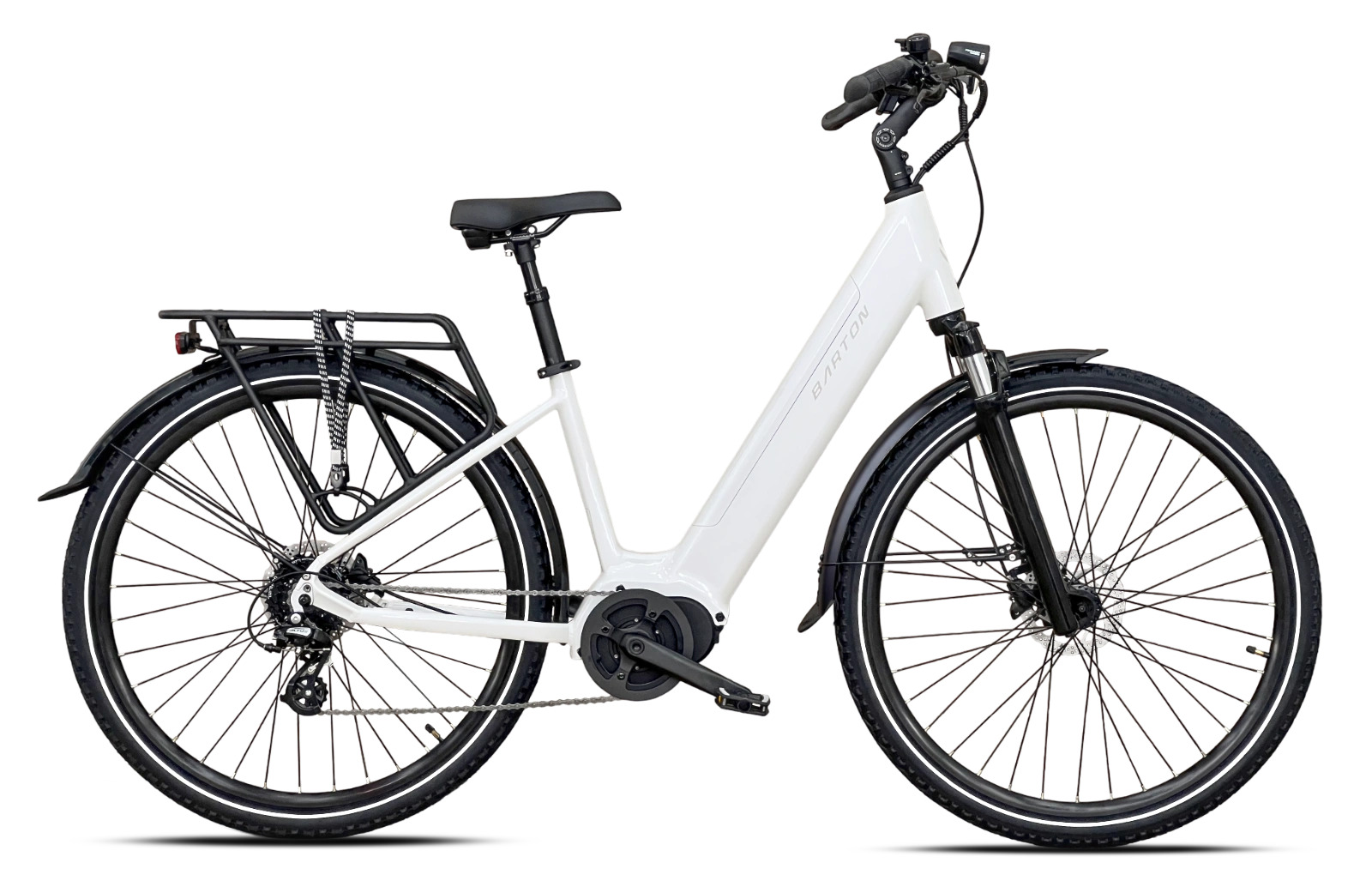 ROWER BARTON E-SMART FLOW RAMA 17" KOŁA 28" BIAŁY (14AH)