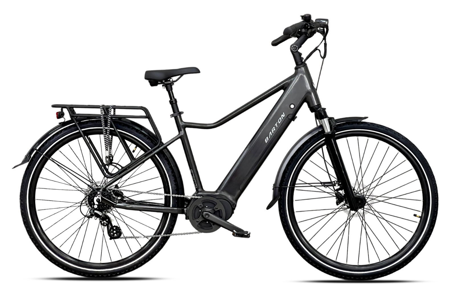 ROWER BARTON E-SMART FLOW MEN RAMA 19" KOŁA 28" CZARNY (14AH)