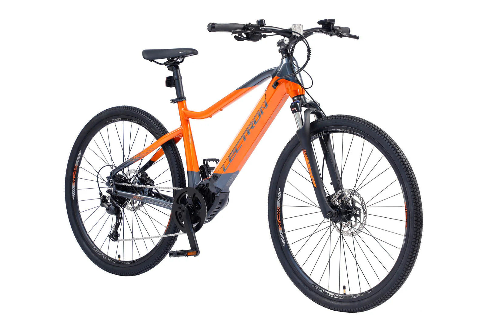 ROWER LECTRON VOYAGER MZX RAMA 20” KOŁA 28” POMARAŃCZOWY (17,5AH)