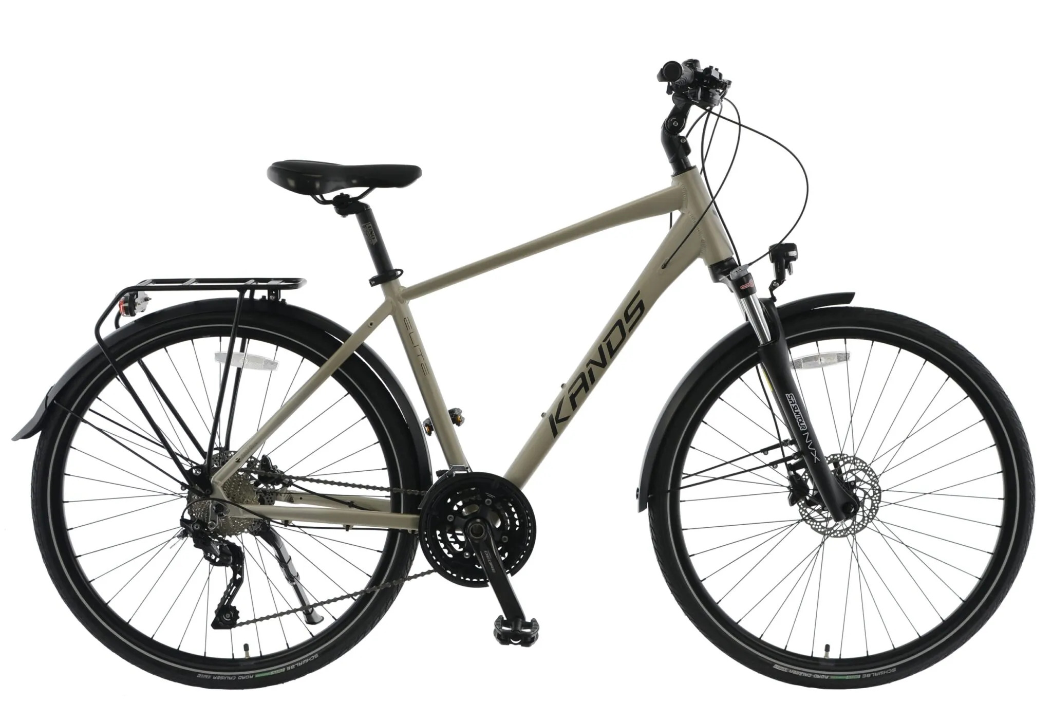 ROWER KANDS ELITE PRO 4.0 RAMA 21" KOŁA 28" PIASKOWY MAT