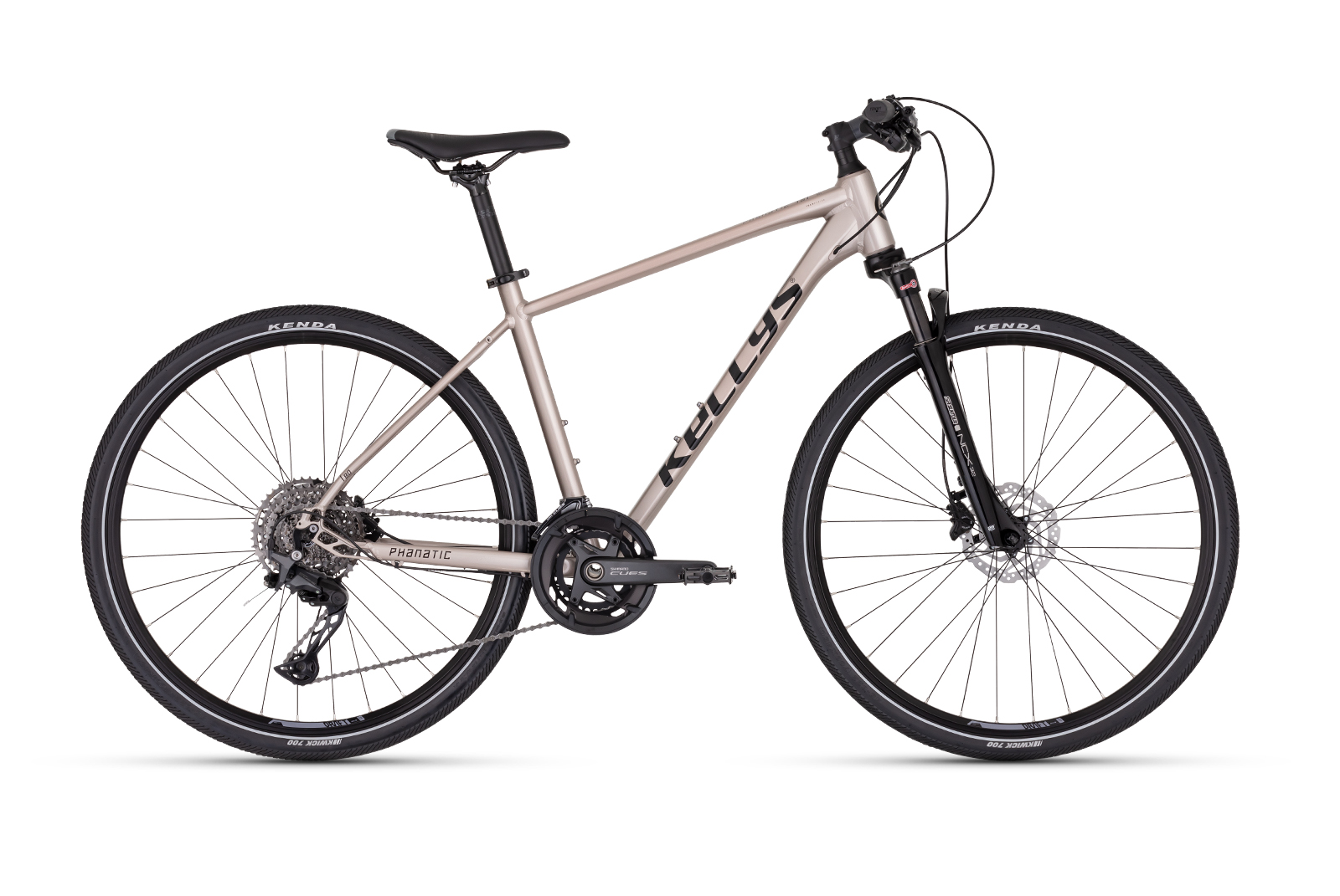 ROWER KELLYS PHANATIC 80 RAMA 21" KOŁA 28" BEŻOWY