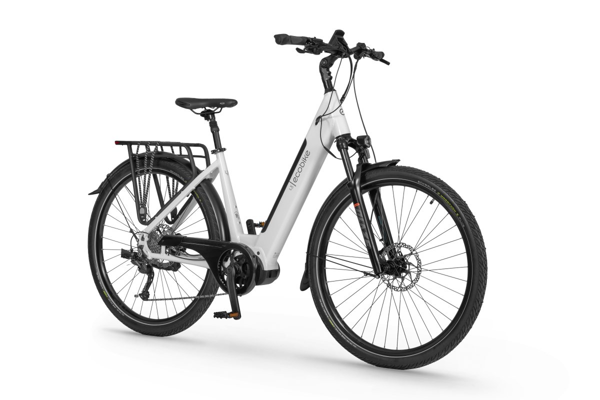 ROWER ECOBIKE LX300 V3 RAMA 17" KOŁA 28" BIAŁY (25AH)