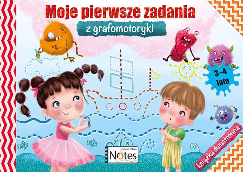 Moje pierwsze zadania. Książki dwustronna 3-4 latki