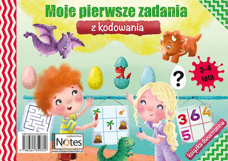 Moje pierwsze zadania. Książki dwustronna 3-4 latki
