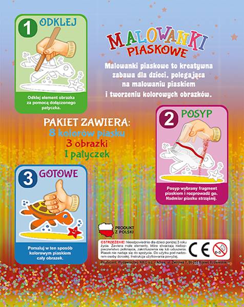 Malowanki piaskowe - Żyrafa