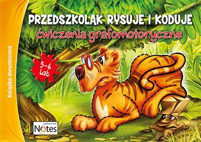 Przedszkolak rysuje i koduje. Książka dwustronna 5-6 latki