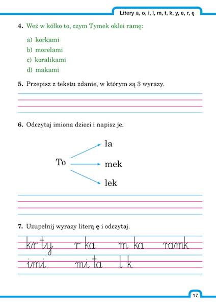 Sekrety literek. Karty pracy do ćwiczenia czytania ze zrozumieniem klasa 1