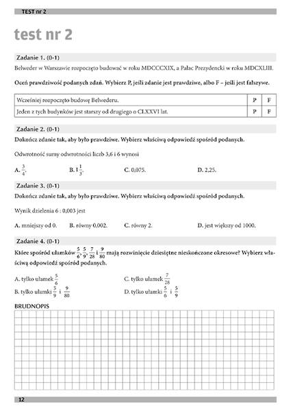 Egzamin ósmoklasisty. 16 testów z matematyki