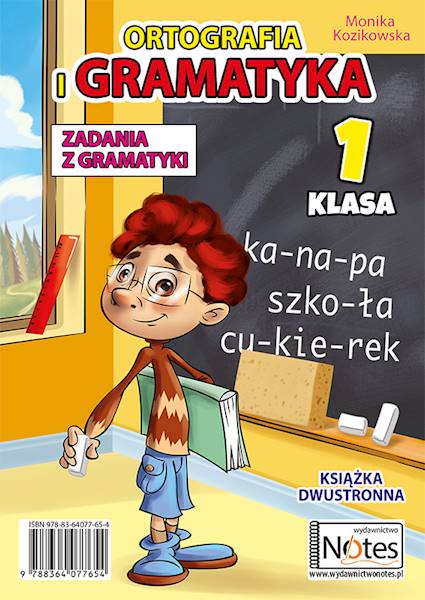 Ortografia i gramatyka  klasa 1 - dwustronna