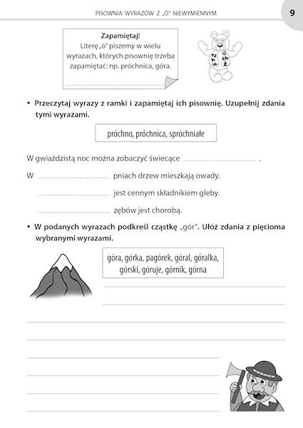Ortografia i gramatyka klasa 3 - dwustronna