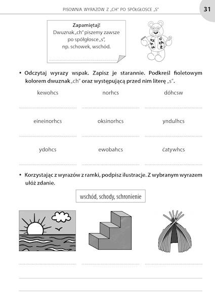 Ortografia i gramatyka klasa 3 - dwustronna