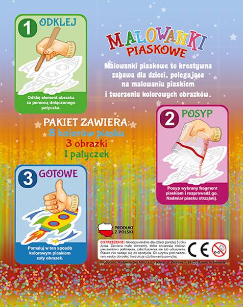 Malowanki piaskowe - Tukan